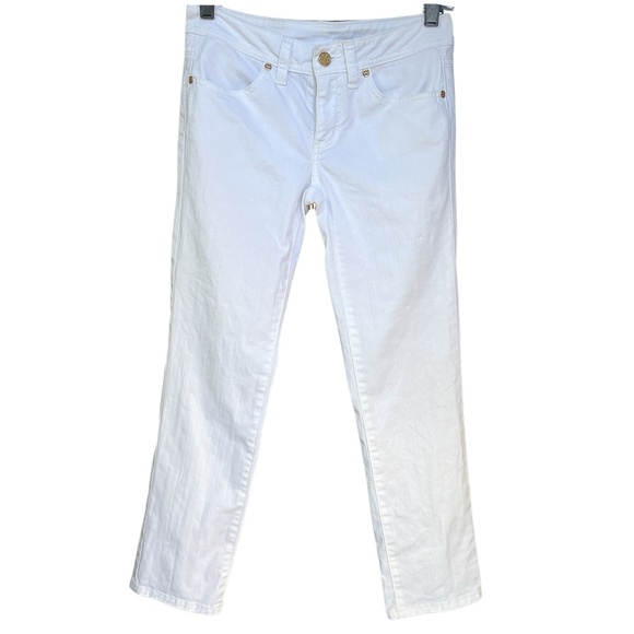 TORY BURCH Cotton Slim Jeans White Size 25 - Picture 2 of 6